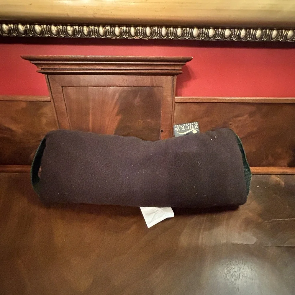 Bucky‎ Buckwheat Lumbar Support Pillow Roll 15x6 Black Ergonomic Back Cushion